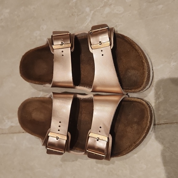 Birkenstock womens Arizona Birko-Flor in copper size 5 - Picture 3 of 10
